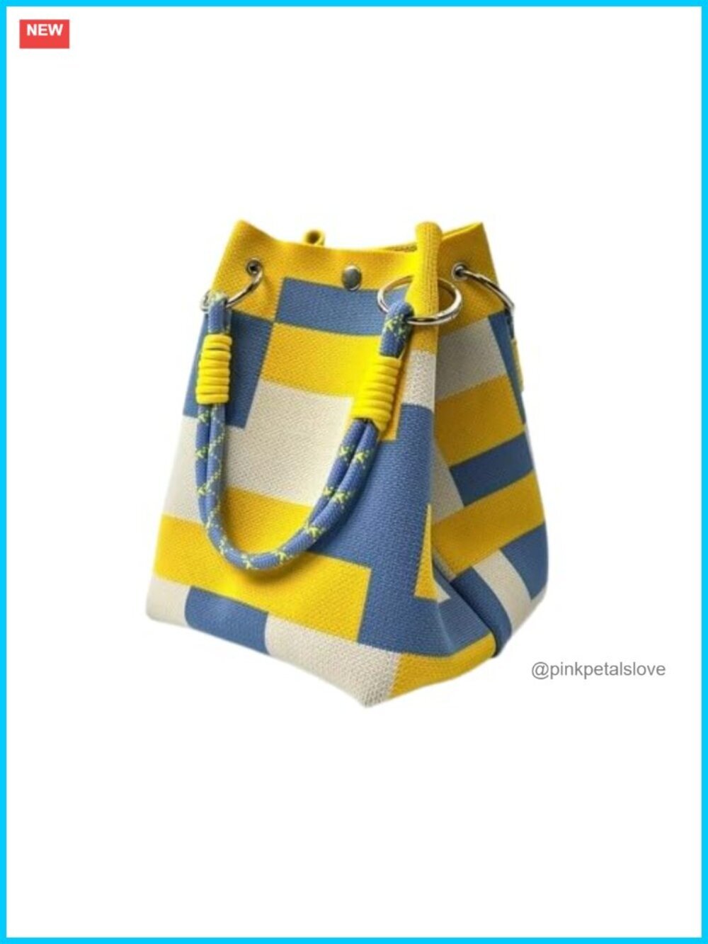 Mini Knit Bucket Handbag, Crochet Purse, Travel Tote, Birthday Gift for Women